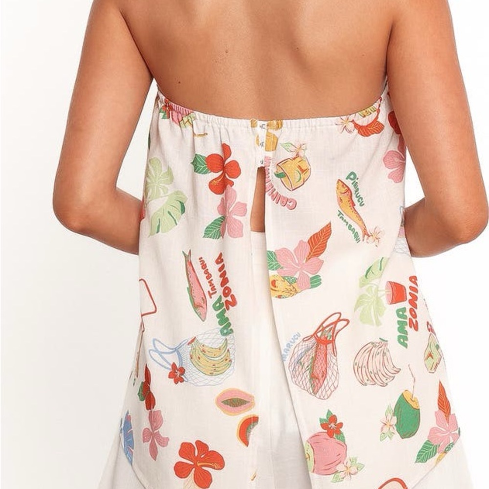Tropical strapless top - Picture 6 of 6